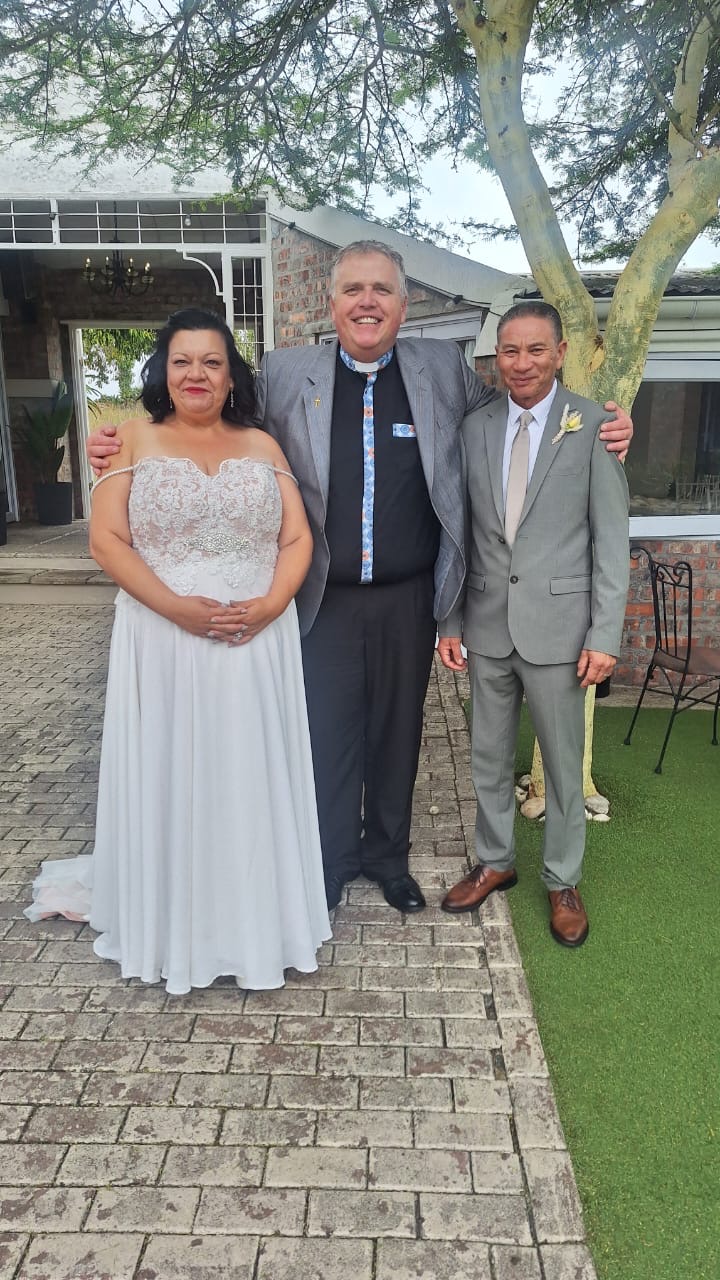 Wedding ceremony by Dr. Gerrit Rademeyer in Dannhauser