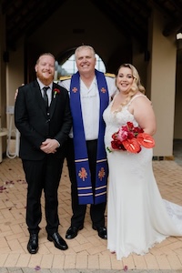 Wedding ceremony by Dr. Gerrit Rademeyer in Dannhauser